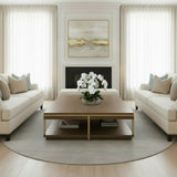 Life Like White Real Touch Phalaenopsis Orchid & Vanilla Grass Bush in a Glass Bowl #F-14C