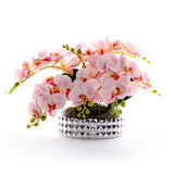 Pink Faux Orchids Center Piece Arrangement #F-257