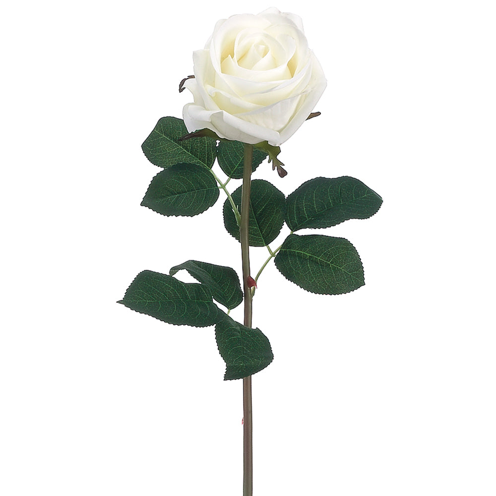 20" Real Touch Rose Spray  White (2 Stems Per Box) #FSR421-WH
