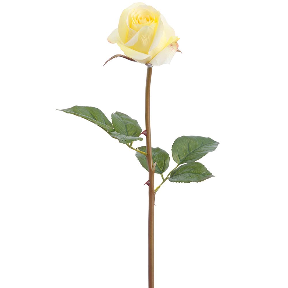 23" Real Touch Rose Bud Spray  Yellow (2 Stems Per Box) #FSR611-YE