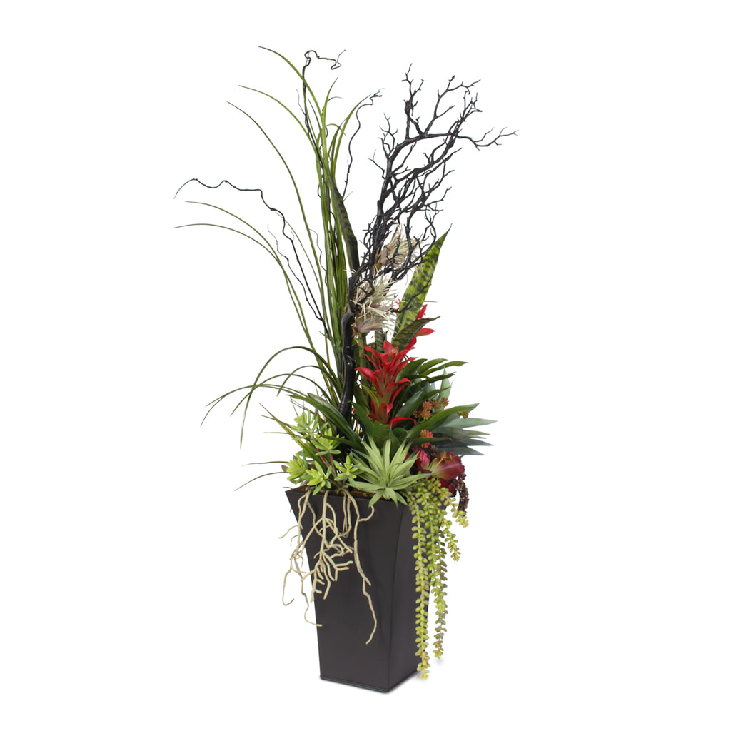 artificial succulent, home decor, silk floral, floral arrangement, elevated style, office decor, contemporary