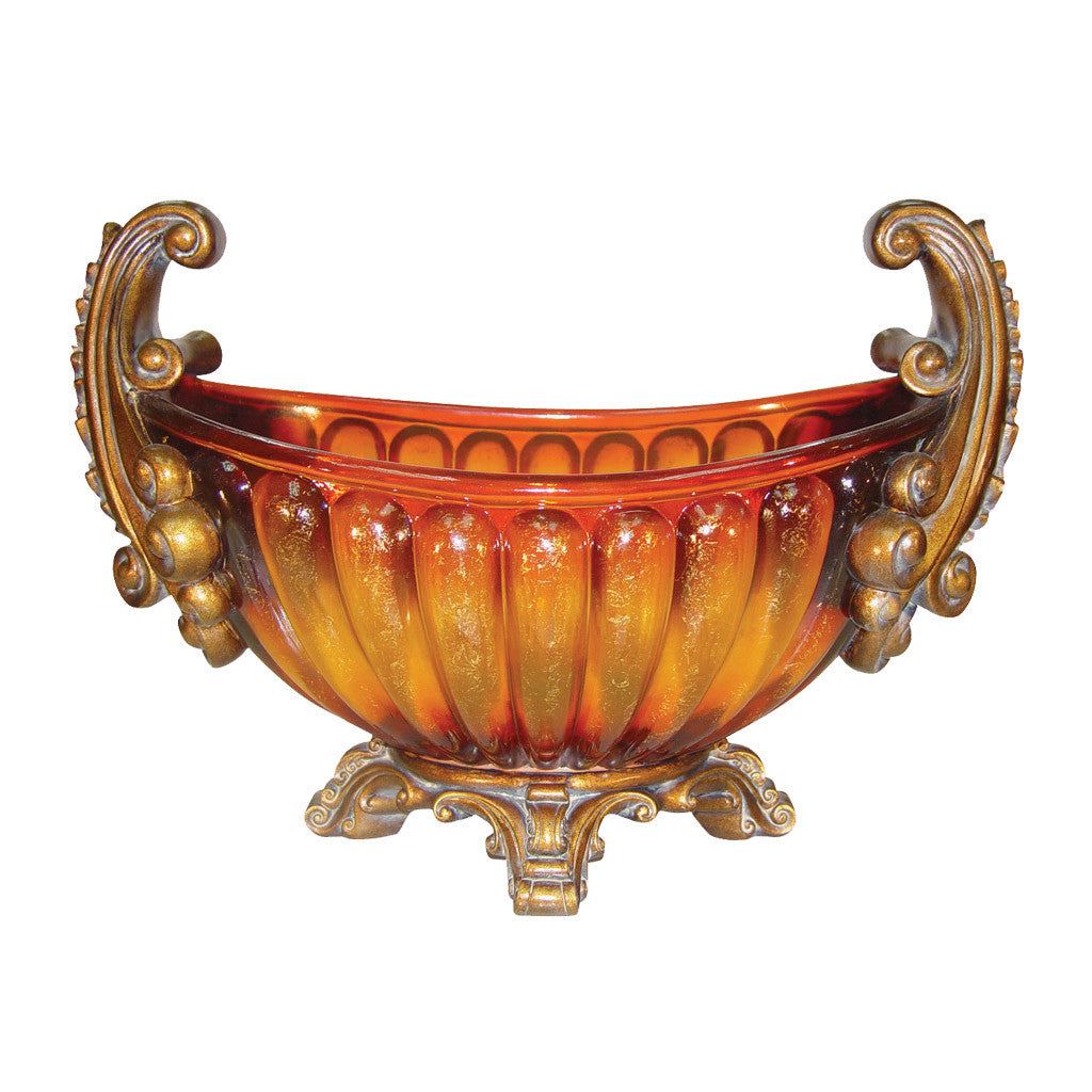 Orange Glass Bowl #OK-2786C