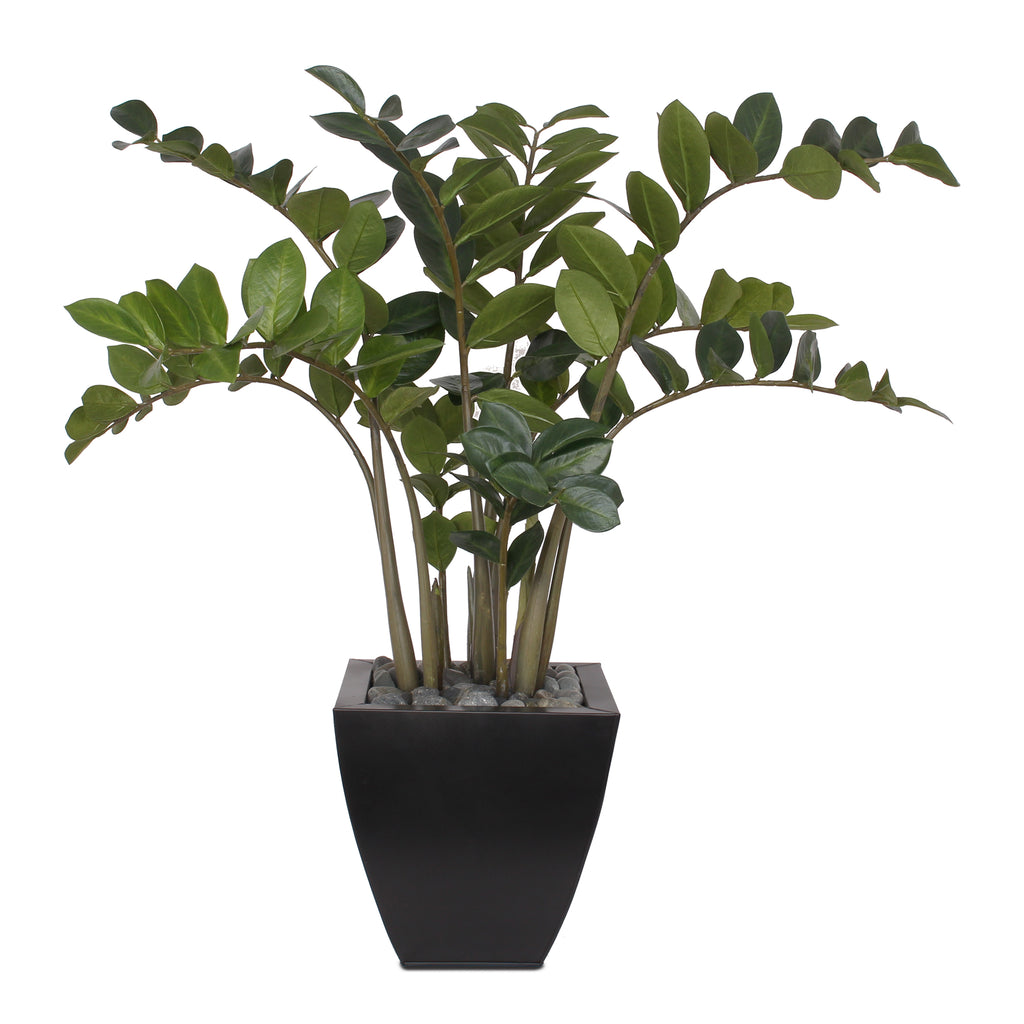 ZZ plant, Zamioculcas, artificial flowers, silk flowers, home decor, modern, contemporary